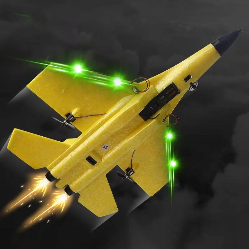 Remote Control Foam Airplane with Three Axis Gyro and LED Wing Lights for Outdoor Flying