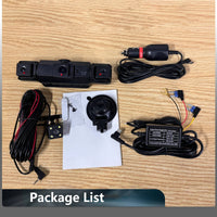 4-Channel Dash Cam with Night Vision and Parking Monitor, WiFi App Control