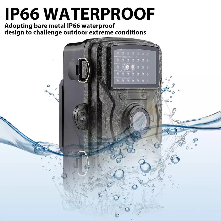Outdoor Trail Camera with 16MP Photos 1080P Video and Infrared Night Vision for Wildlife Watching