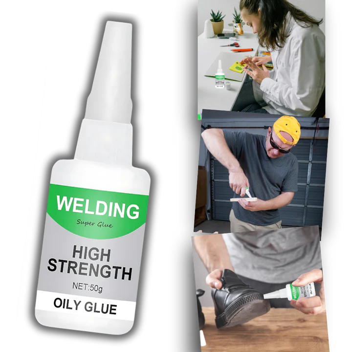 Industrial Adhesive for Oily Surfaces with Heat Resistance, 30ml Tube