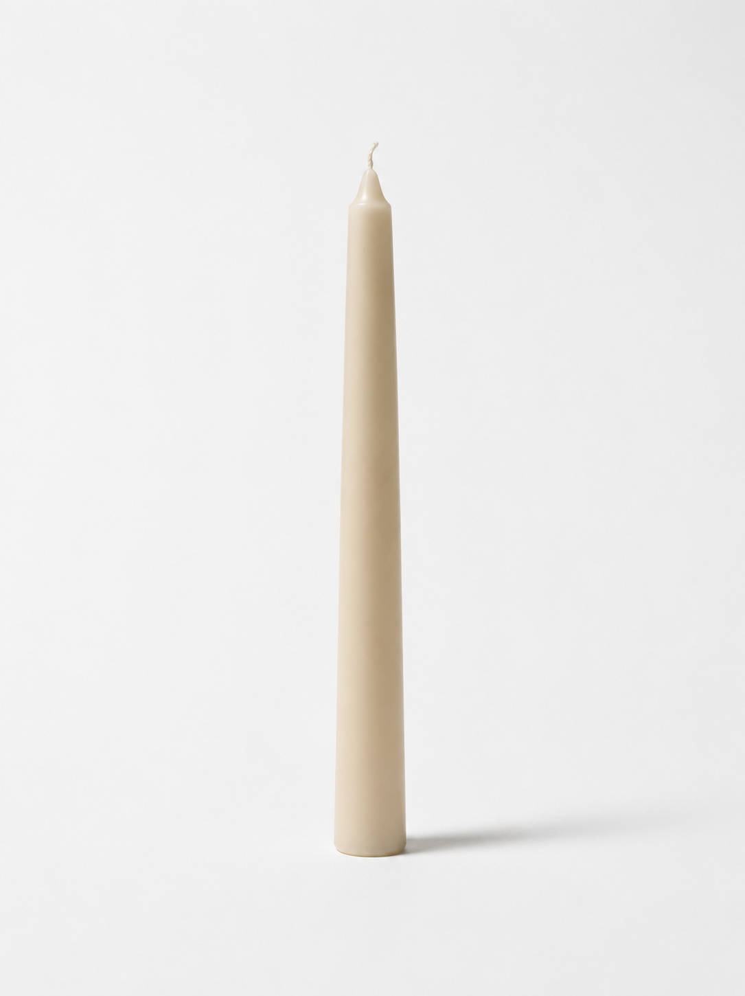 Beige Taper Candle