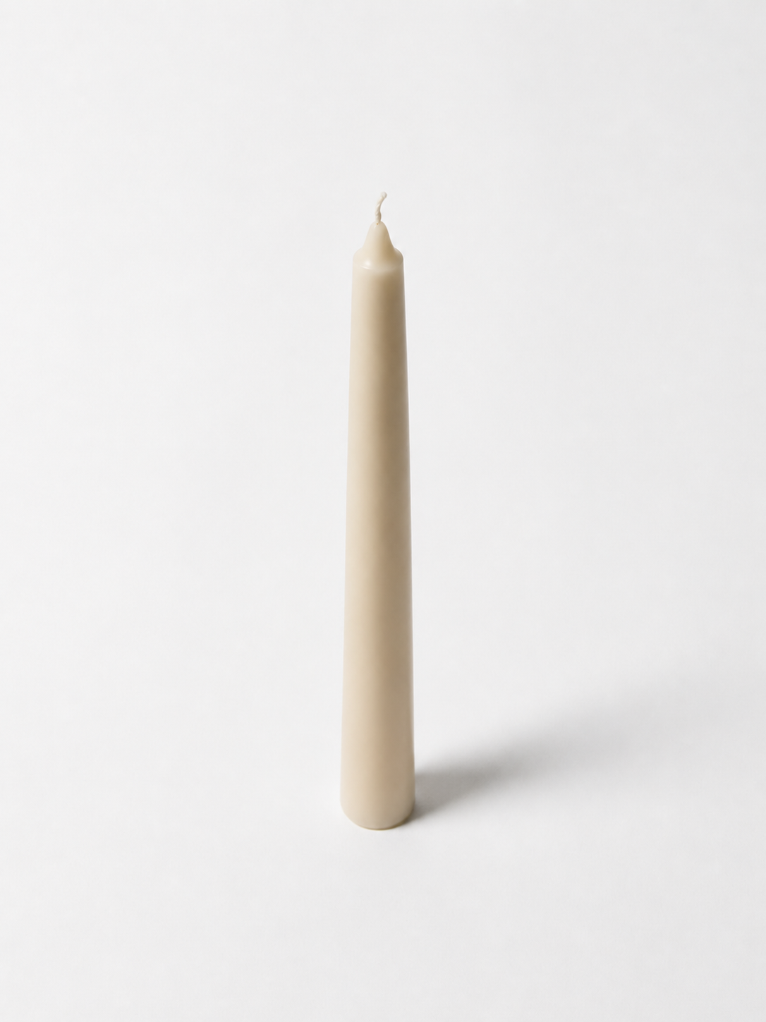 Beige Taper Candle