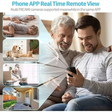 Palm Sized Magnetic Wi Fi Camera with Two Way Audio and Night Vision for Home Monitoring