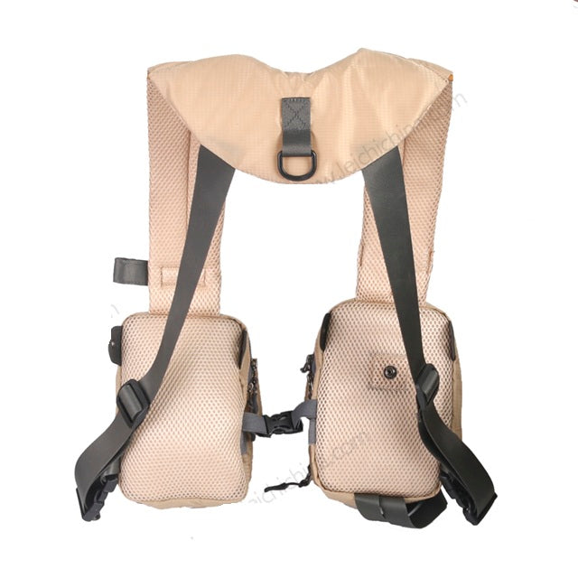 Fly Fishing Chest Bag with Tool Loops and Mesh Pockets, Ventilated Back Panel