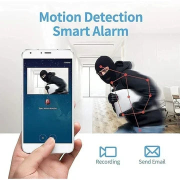 Palm Sized Magnetic Wi Fi Camera with Two Way Audio and Night Vision for Home Monitoring