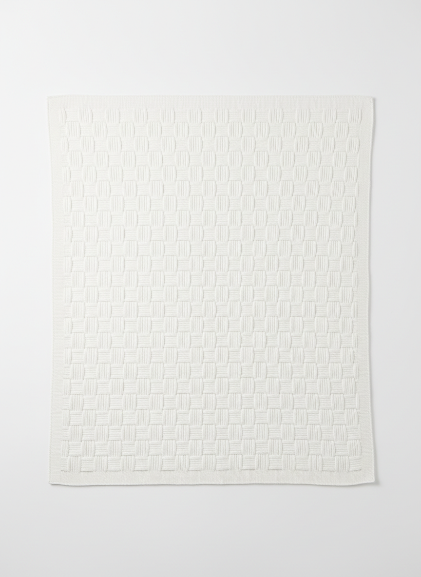 White Woven Blanket