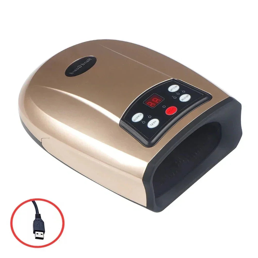 Air Compression Hand Massager with Battery and Plug-In Power