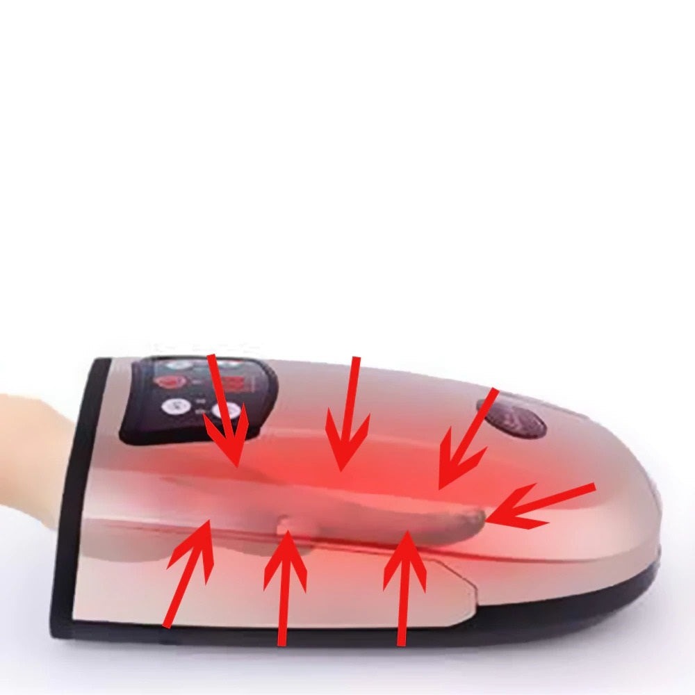 Air Compression Hand Massager with Battery and Plug-In Power