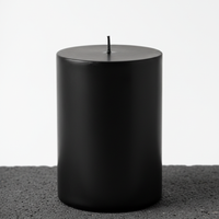 Black Pillar Candle