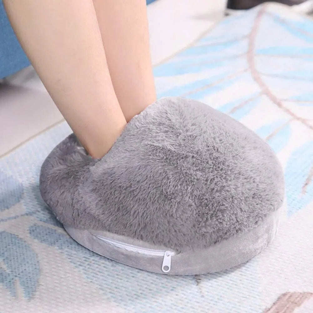 Dual Foot Warmer with USB Power and Removable Flannel Cover