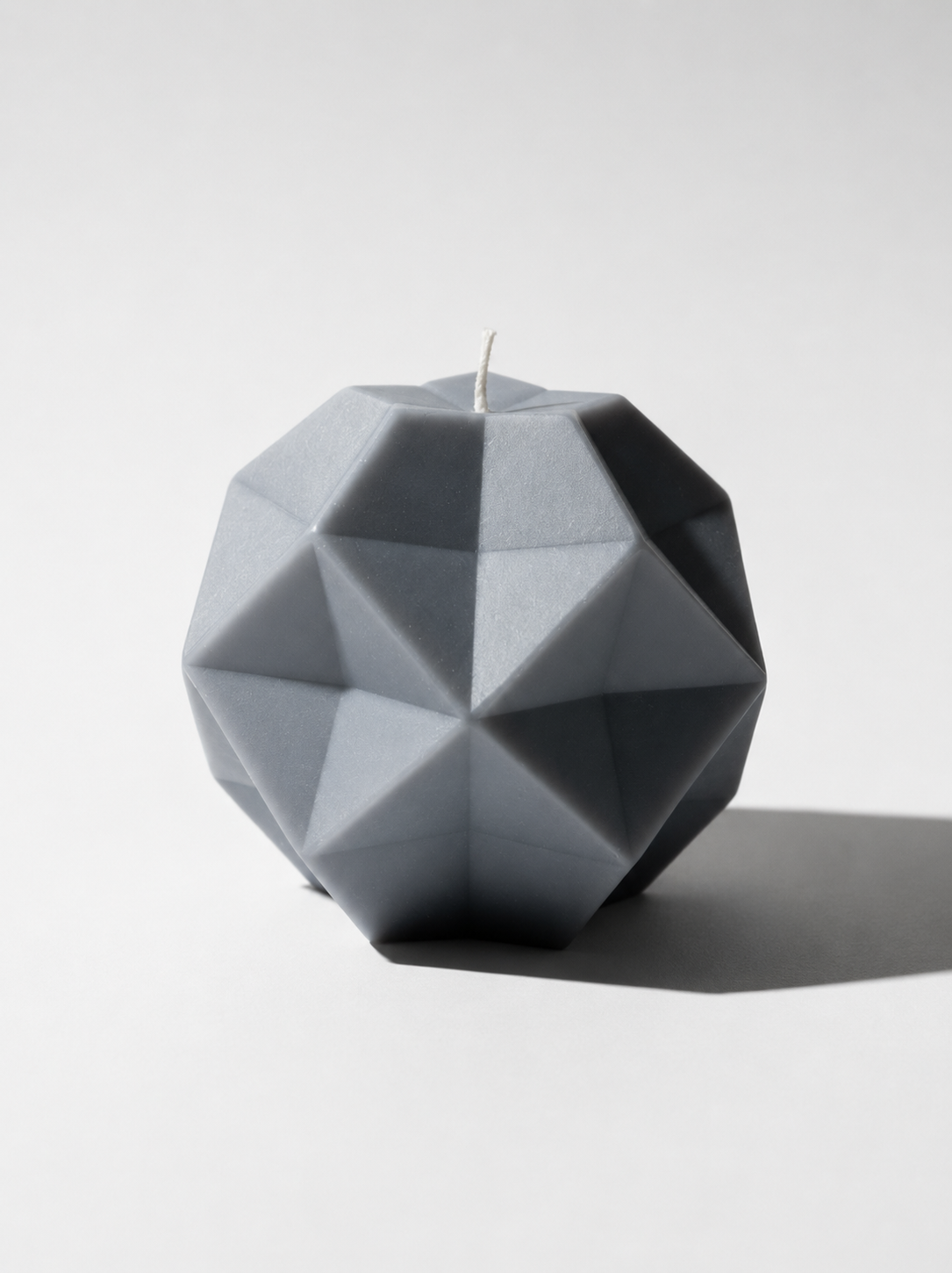 Gray Sculptural Candle