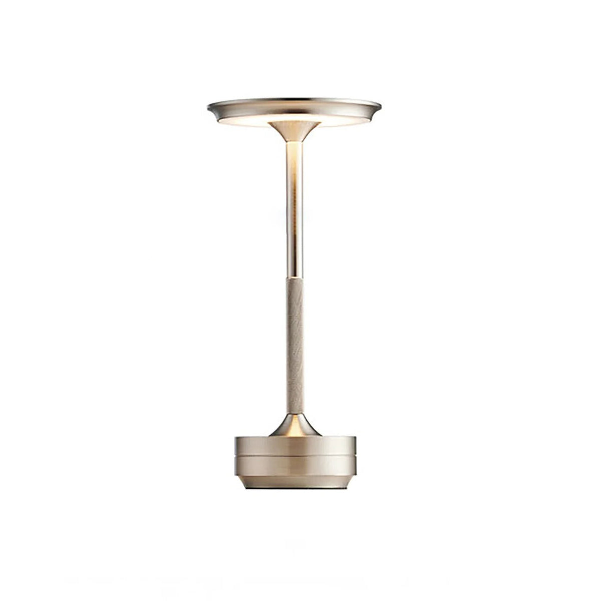 Cordless Rechargeable LED Table Lamp with Touch Dimming and Three Color Temperatures in Gold, Silver or Black