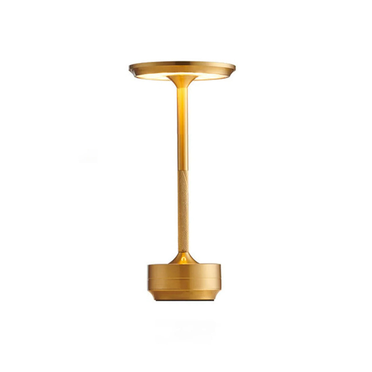 Cordless Rechargeable LED Table Lamp with Touch Dimming and Three Color Temperatures in Gold, Silver or Black