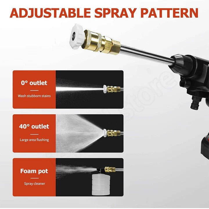 Cordless High Pressure Washer Kit with Two Batteries