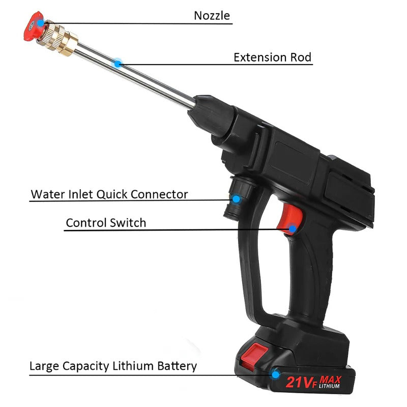 Cordless High Pressure Washer Kit with Two Batteries