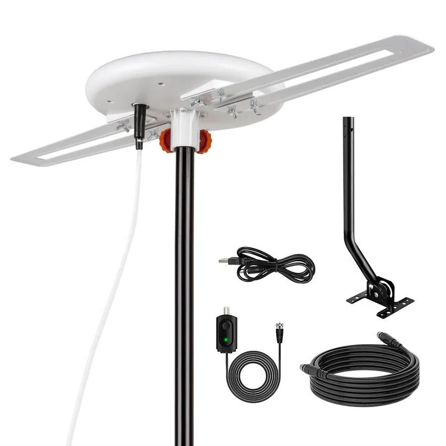 Digital HDTV Antenna with 360 Degree Reception and Cellular Interference Filter