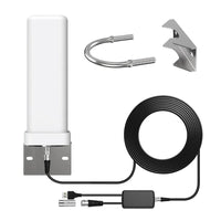 HD Outdoor Antenna with Signal Amplifier and 360 Degree Reception, 13ft Cable