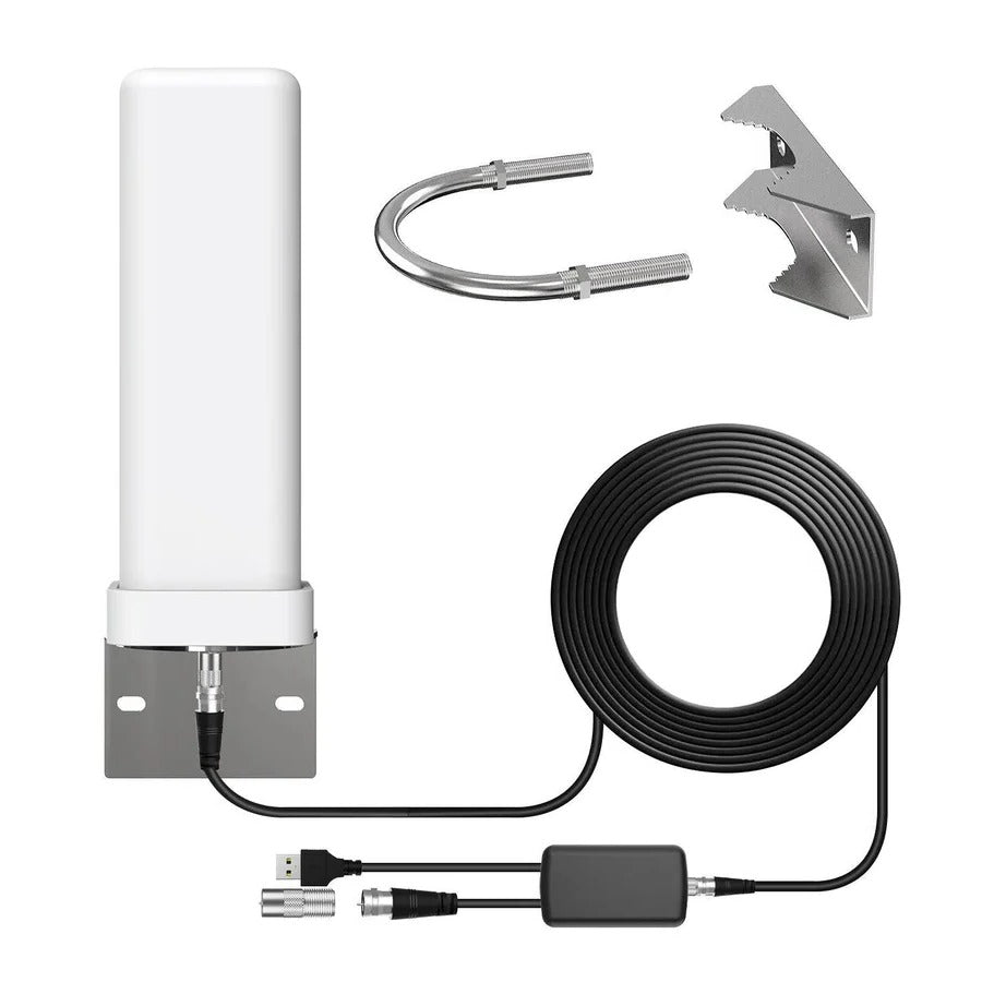HD Outdoor Antenna with Signal Amplifier and 360 Degree Reception, 13ft Cable