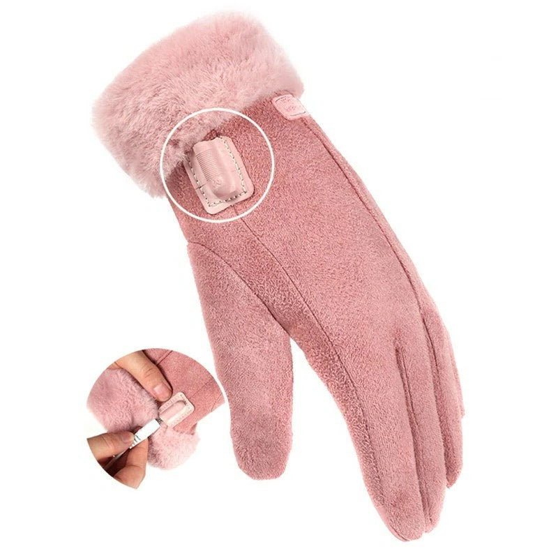 Electric Heated Gloves with Touchscreen Fingers and 5000mAh Battery Pack