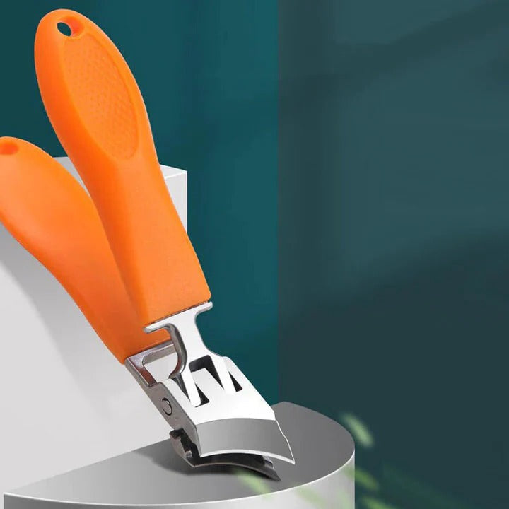 Wide Jaw Nail Clippers with Stainless Steel Blades and Non Slip Handles for Thick Nails