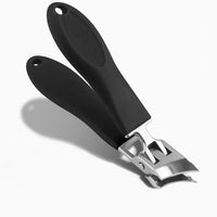 Wide Jaw Nail Clippers with Stainless Steel Blades and Non Slip Handles for Thick Nails