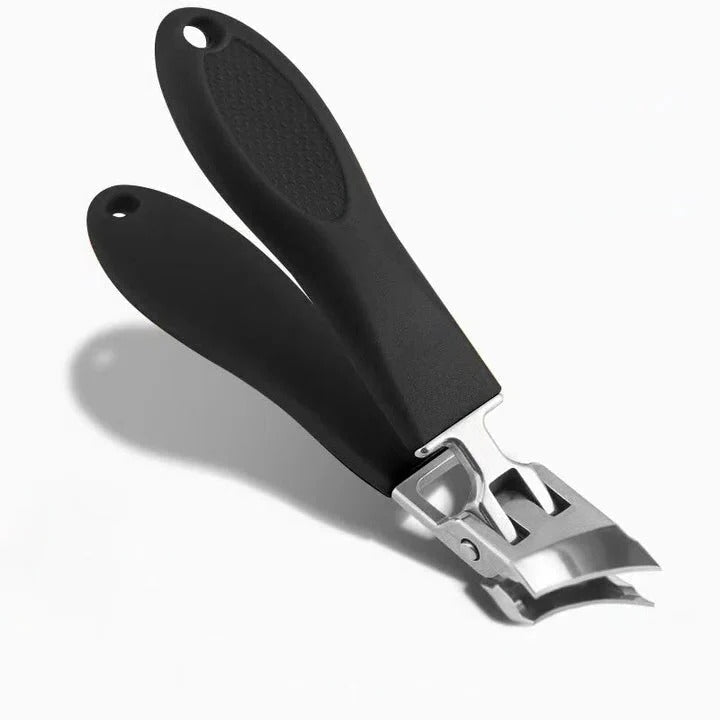 Wide Jaw Nail Clippers with Stainless Steel Blades and Non Slip Handles for Thick Nails