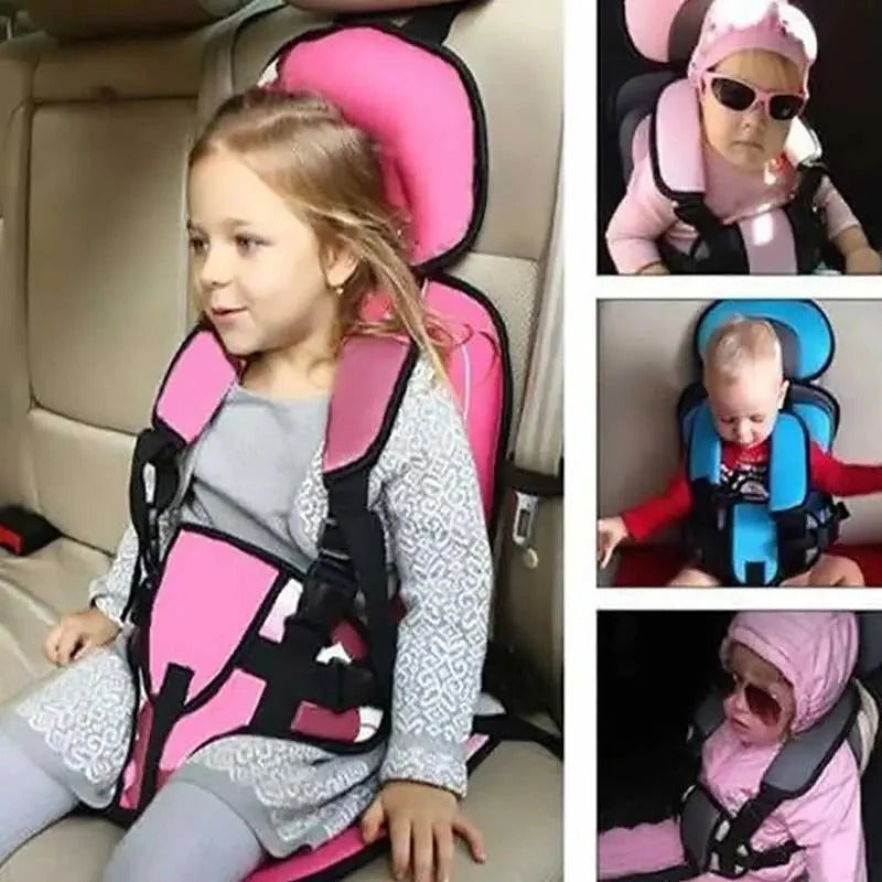 Booster Seat Cushion for Kids with Five Point Harness and Mesh Panel