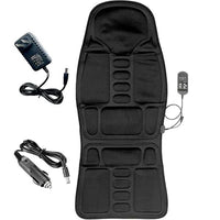 Vibrating Massage Seat Pad with Heat Function and Wired Remote, 8 Modes