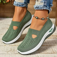 Womens Mesh Sneakers with Cushioned Insole and Low Heel Base in Eight Colors