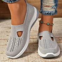 Womens Mesh Sneakers with Cushioned Insole and Low Heel Base in Eight Colors