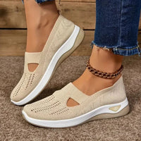 Womens Mesh Sneakers with Cushioned Insole and Low Heel Base in Eight Colors