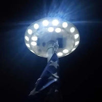Solar Flagpole Light with Automatic Dusk Sensor and 700 Lumens, IP67 Rated