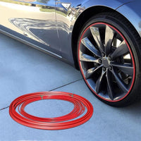 Wheel Rim Edge Protector Strip with Adhesive Booster, 8 Meter Roll