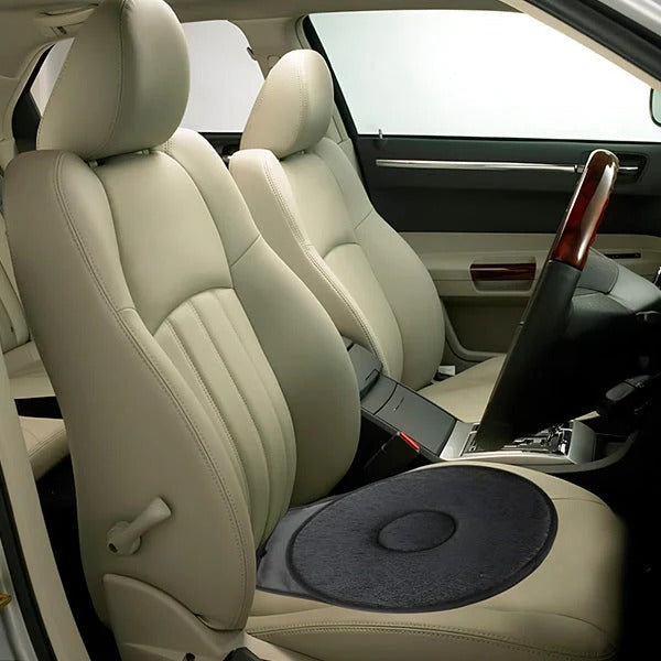Swivel Seat Cushion with 360-Degree Rotation and Breathable Foam Core