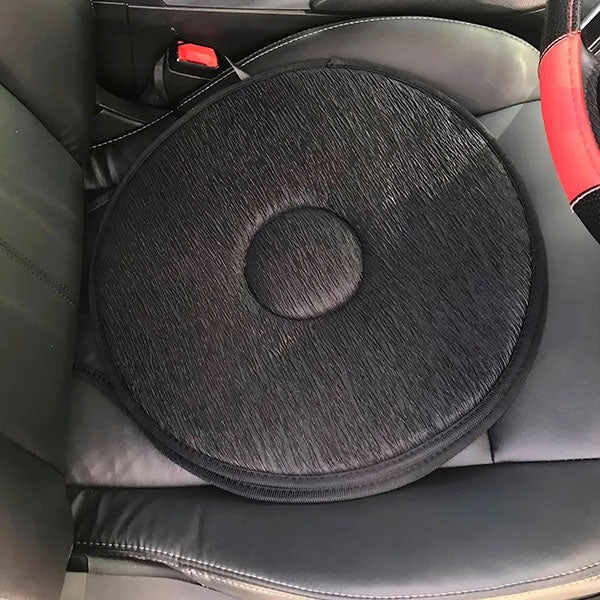 Swivel Seat Cushion with 360-Degree Rotation and Breathable Foam Core