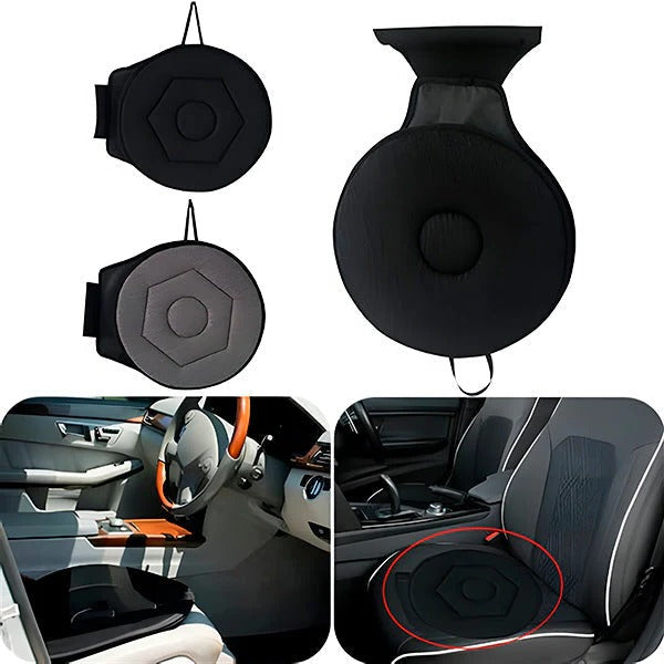 Swivel Seat Cushion with 360-Degree Rotation and Breathable Foam Core