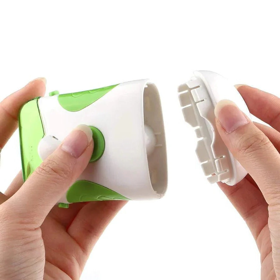 Electric Nail Clipper with LED Light and Rotating Blade for Fingernails and Toenails