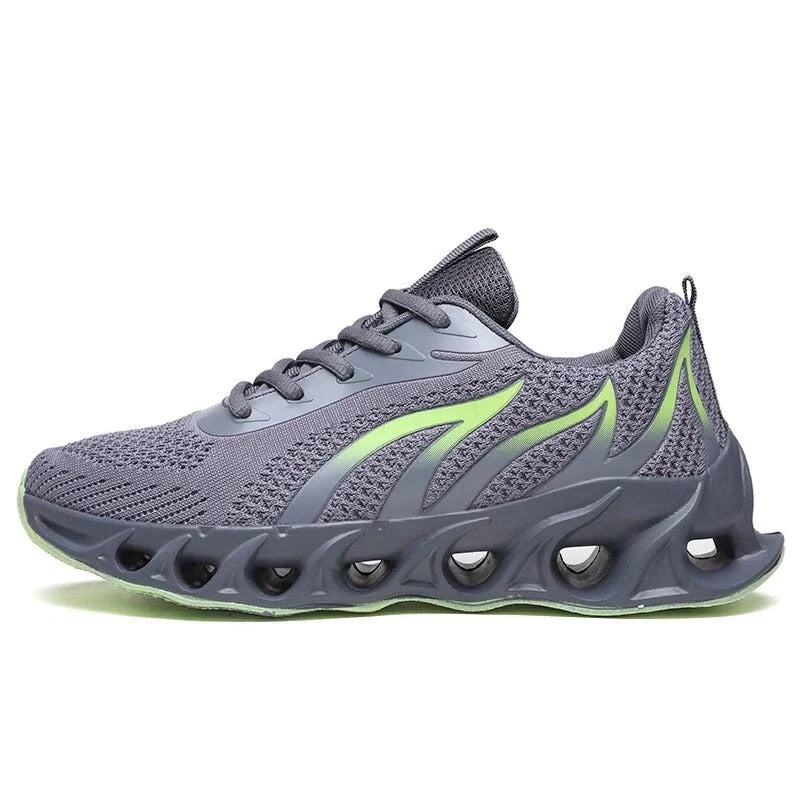Men's Walking Shoes with Molded Arch Support and Slip-Resistant Sole, Wide Toe Box
