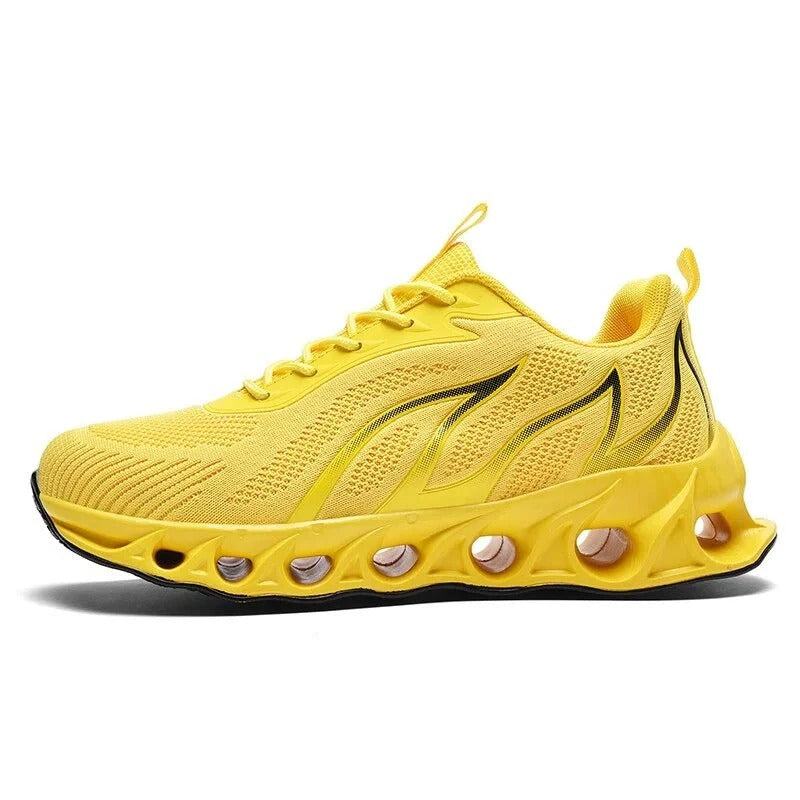 Men's Walking Shoes with Molded Arch Support and Slip-Resistant Sole, Wide Toe Box