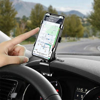 Dashboard Phone Mount with 360 Rotation and Dual Clamping Arms
