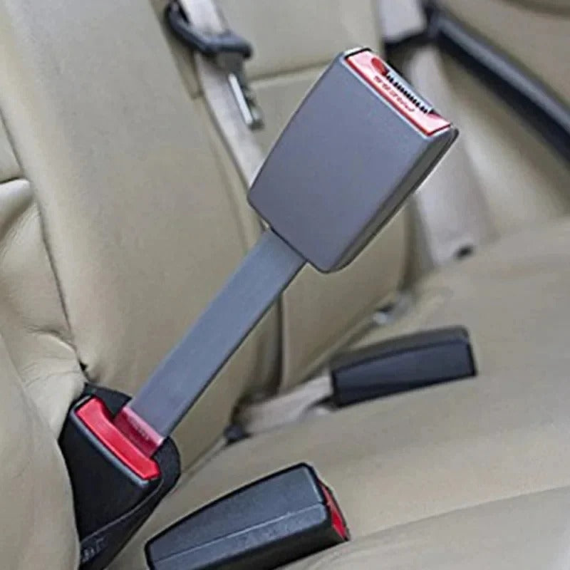 Seat Belt Extension with Rigid Stem and Quick Click Attachment for Easy Reach