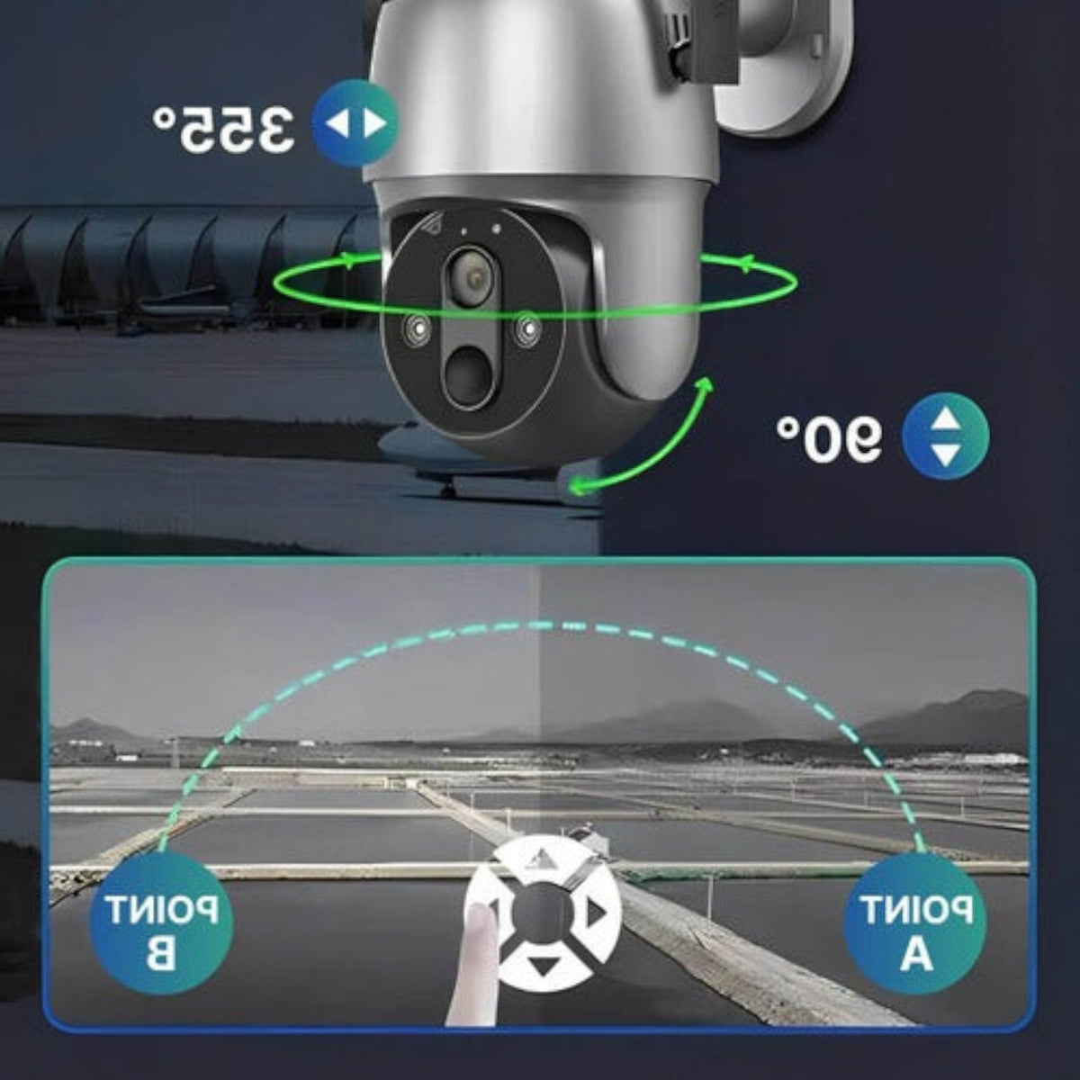 Solar-Powered Outdoor Surveillance Camera