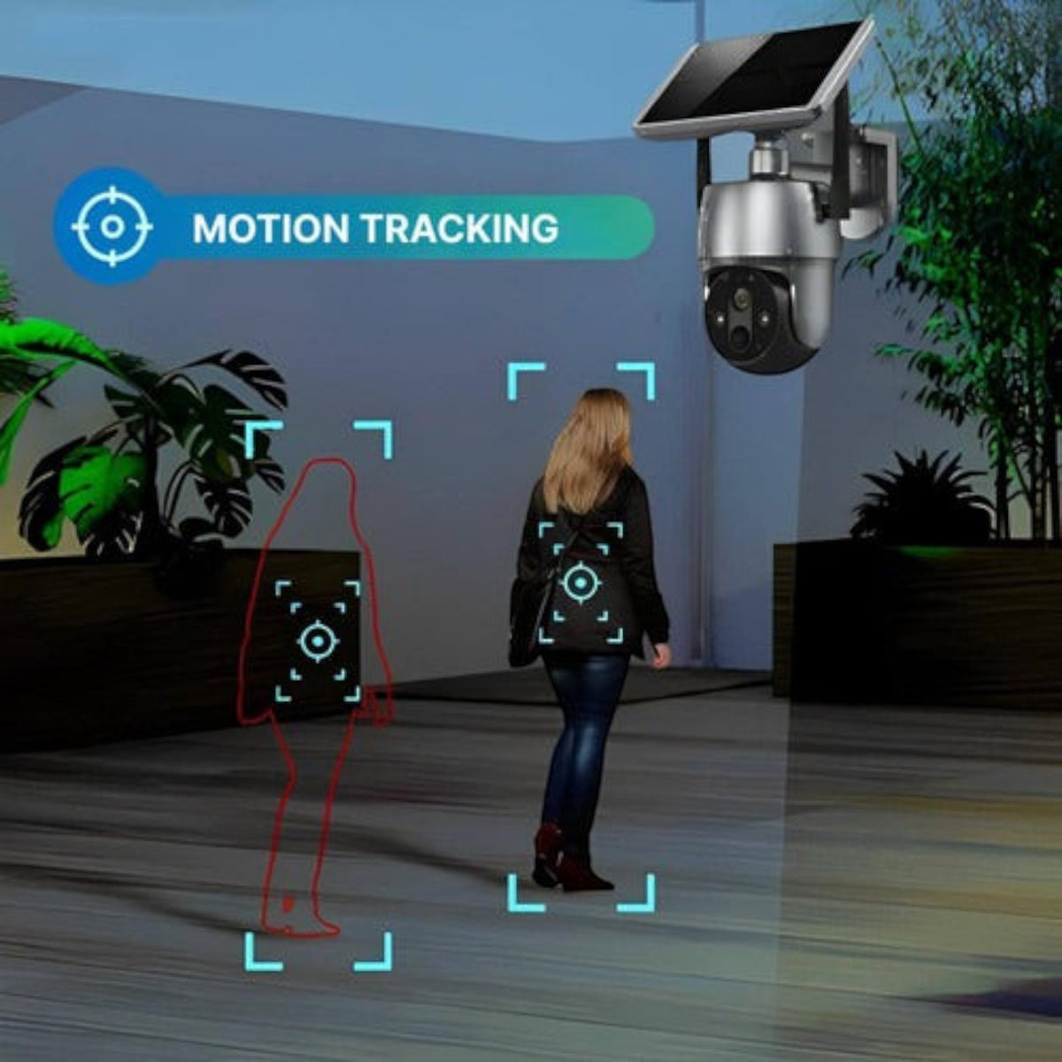 Solar-Powered Outdoor Surveillance Camera