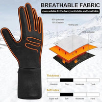 Heated Gloves with Touchscreen Fingertips and 6-Hour Battery Runtime