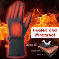 Heated Gloves with Touchscreen Fingertips and 6-Hour Battery Runtime