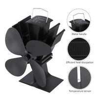Heat Powered Stove Fan with Automatic Temperature Activation