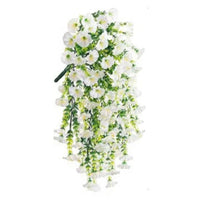 UV Resistant Artificial Morning Glory Hanging Decor