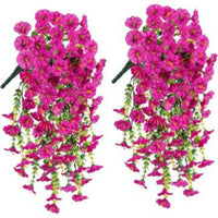 UV Resistant Artificial Morning Glory Hanging Decor