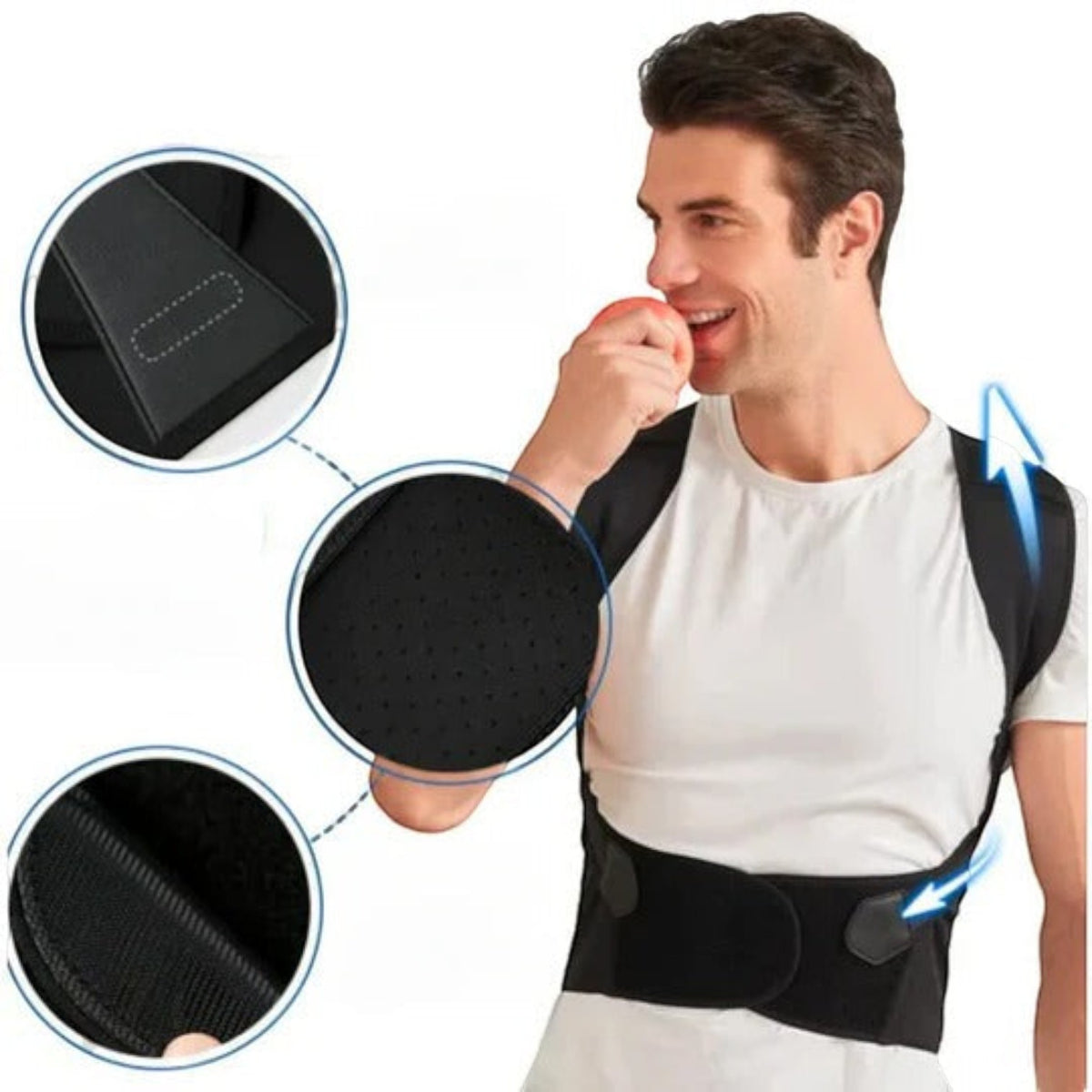 Adjustable Posture Support Brace for Everyday Back and Shoulder Alignment
