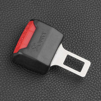 Two-Piece Seat Belt Clip Extender for Vehicle Use